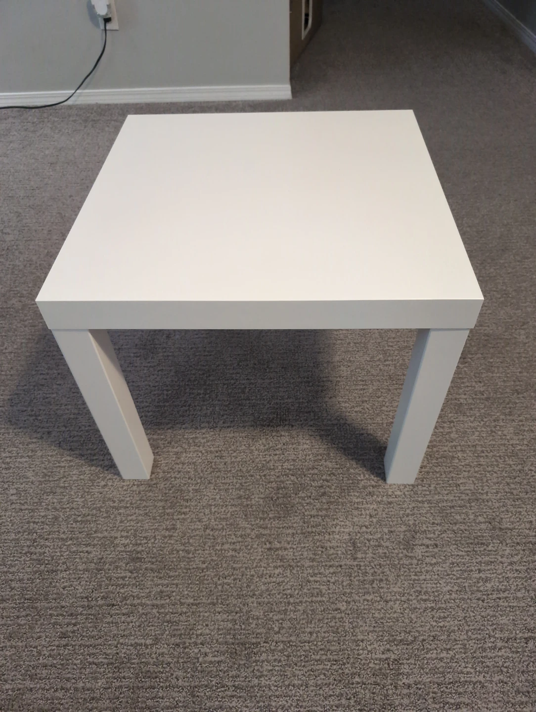 White Ikea Lack Square Coffee Table - photo 2