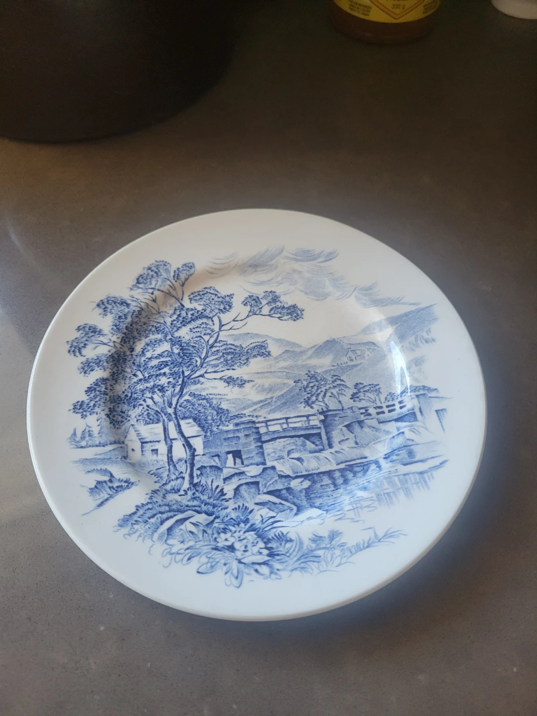 Vintage Wedgwood & Co. Countryside Transferware plates. 7" d