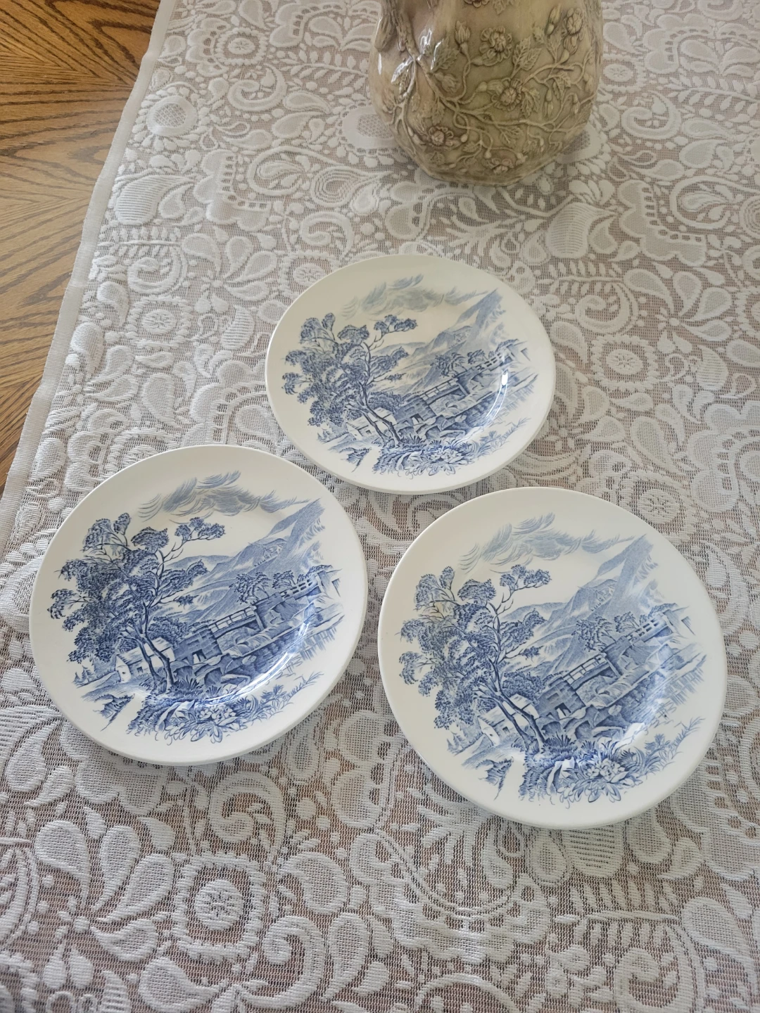 Vintage Wedgwood & Co. Countryside Transferware plates. 7" d - photo 2