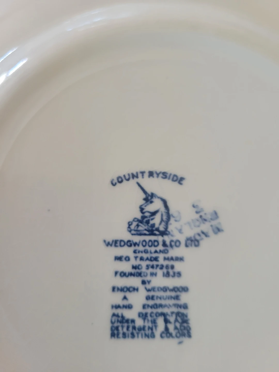 Vintage Wedgwood & Co. Countryside Transferware plates. 7" d - photo 5