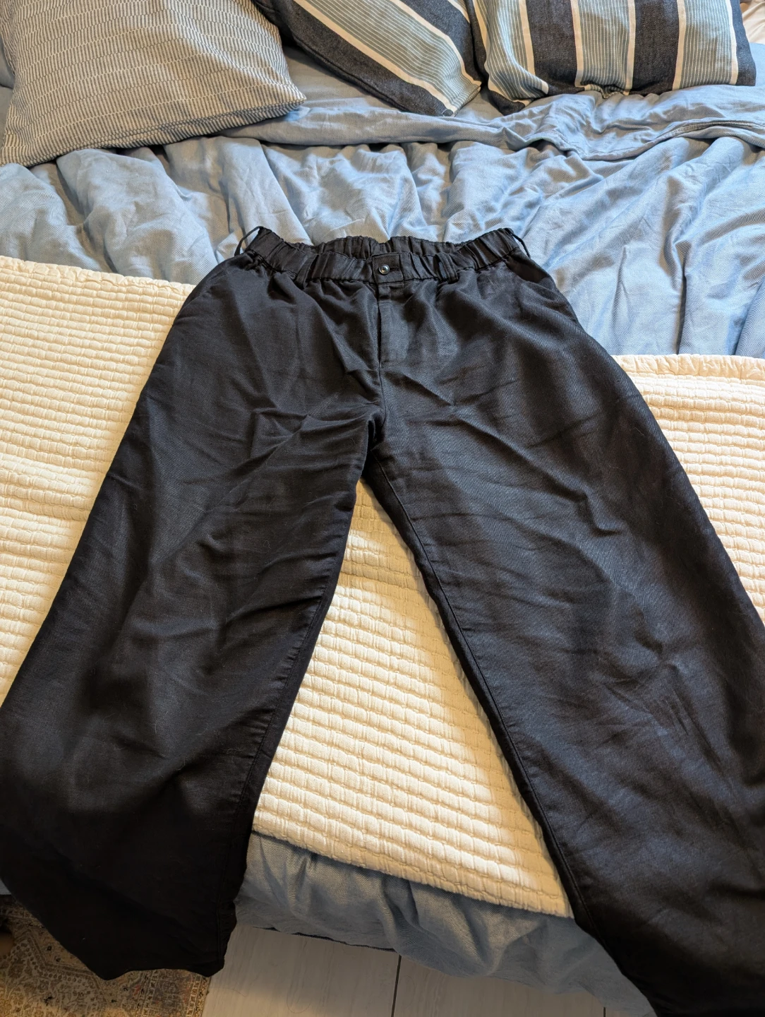 Muji Hemp Cotton Pant in Black