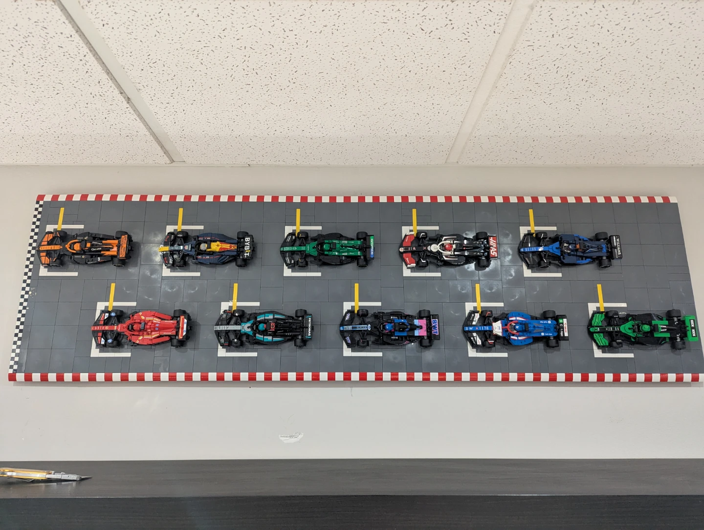 LEGO F1 Car Track Custom Display