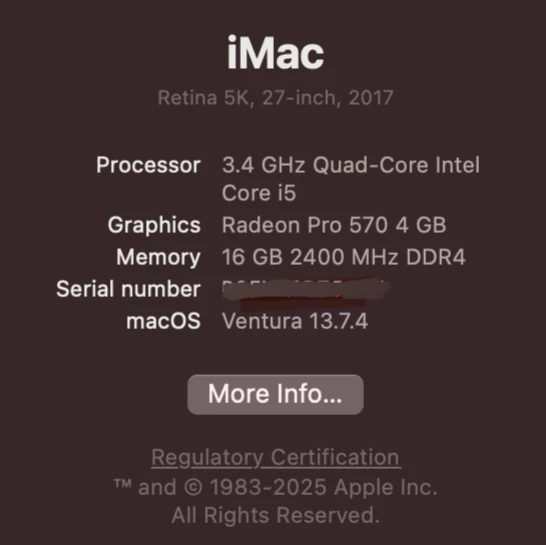 Apple iMac Retina 5K 27-inch, 2017, 3.4GHz i5, 16gb, 1.03TB - photo 5