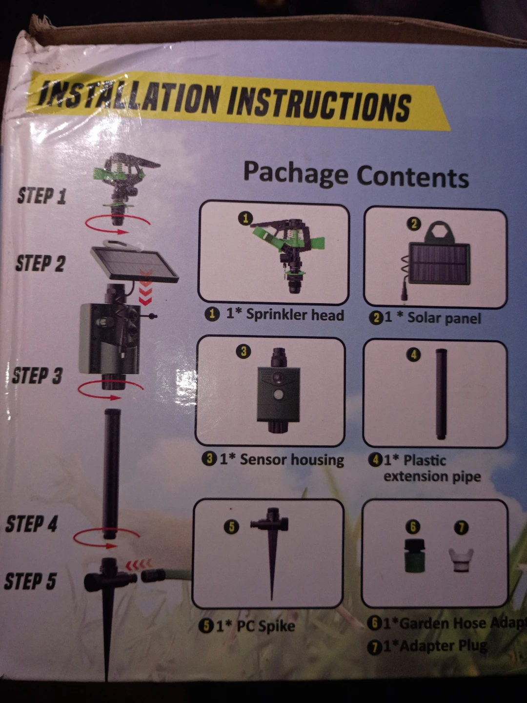 Motion-Activated Animal Repellent Sprinkler - photo 3