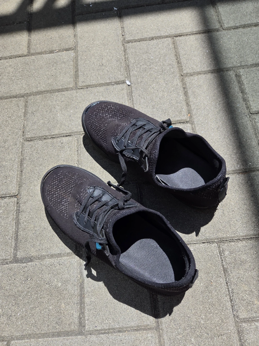 Vessi Black Knit Shoes