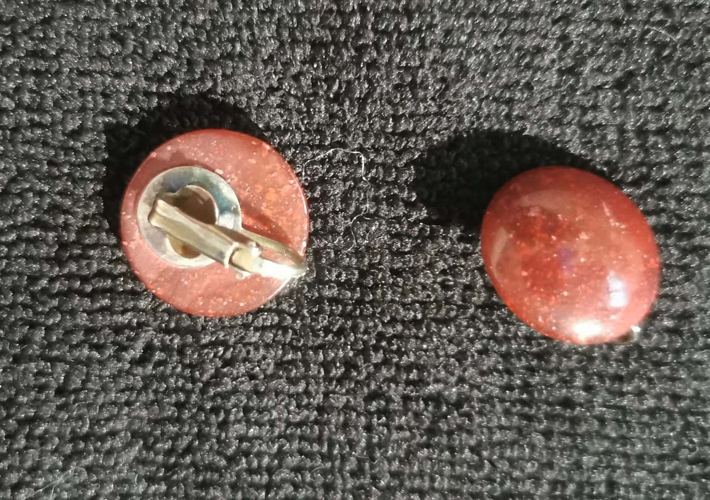 Vintage Green Gemstone & Red Earrings Set - photo 5