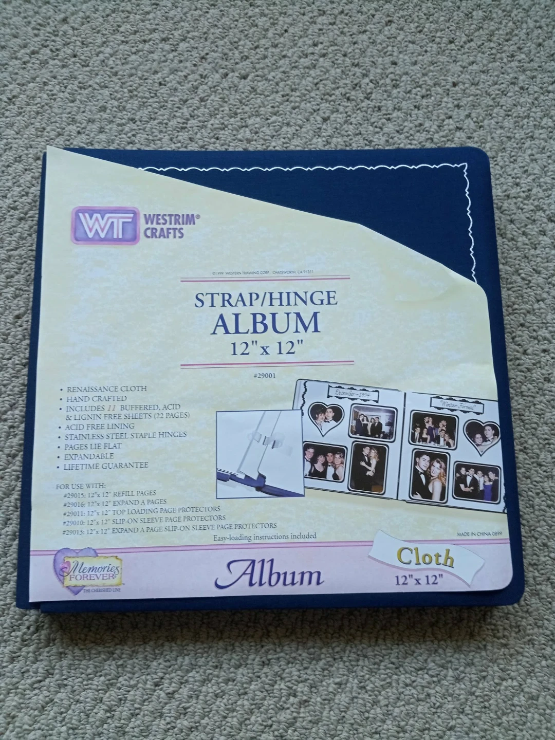 Westrim Crafts Strap/Hinge 12"x12" Cloth Album ⚽ - photo 5