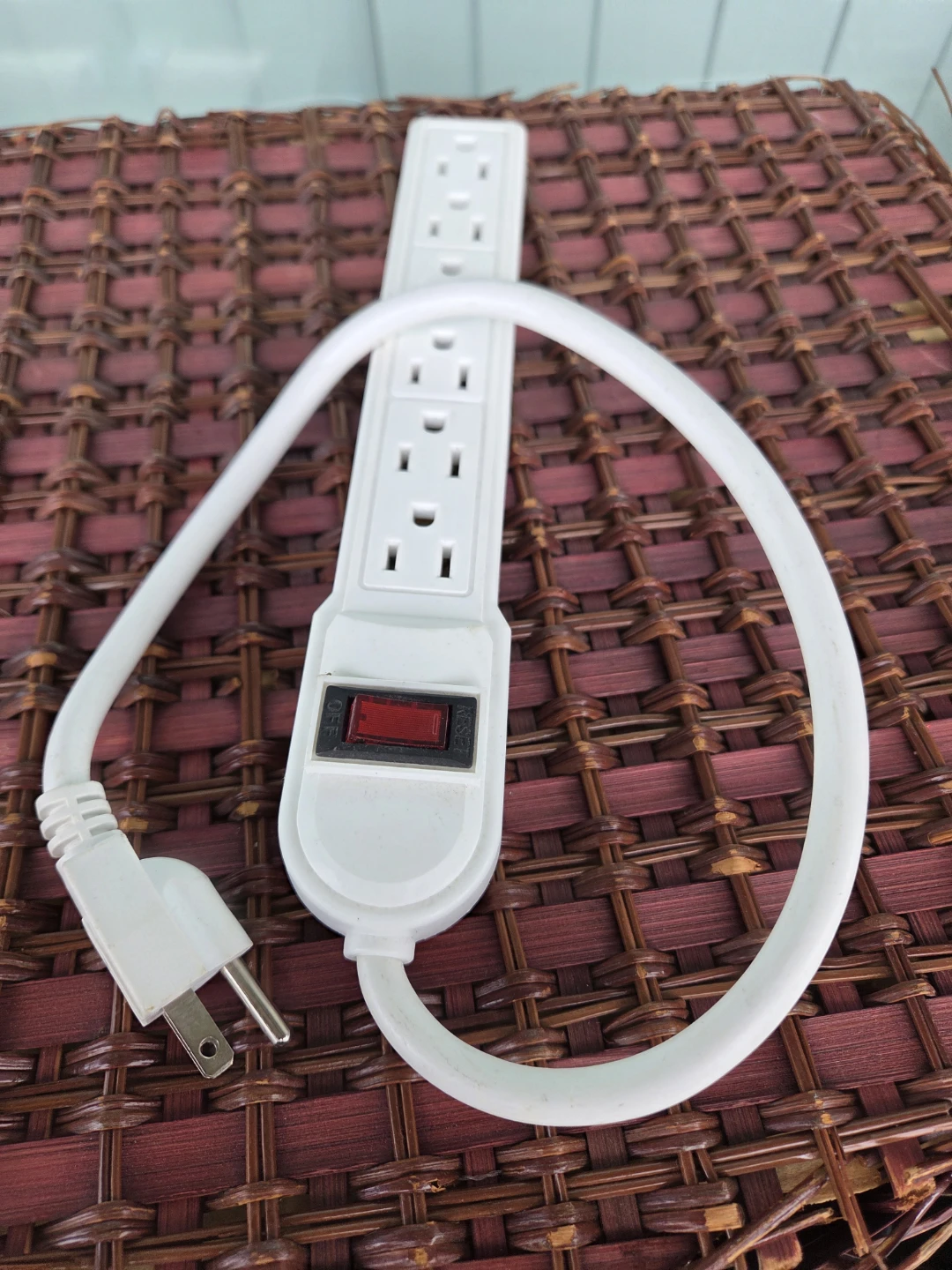 White 6-Outlet Power Strip - photo 5