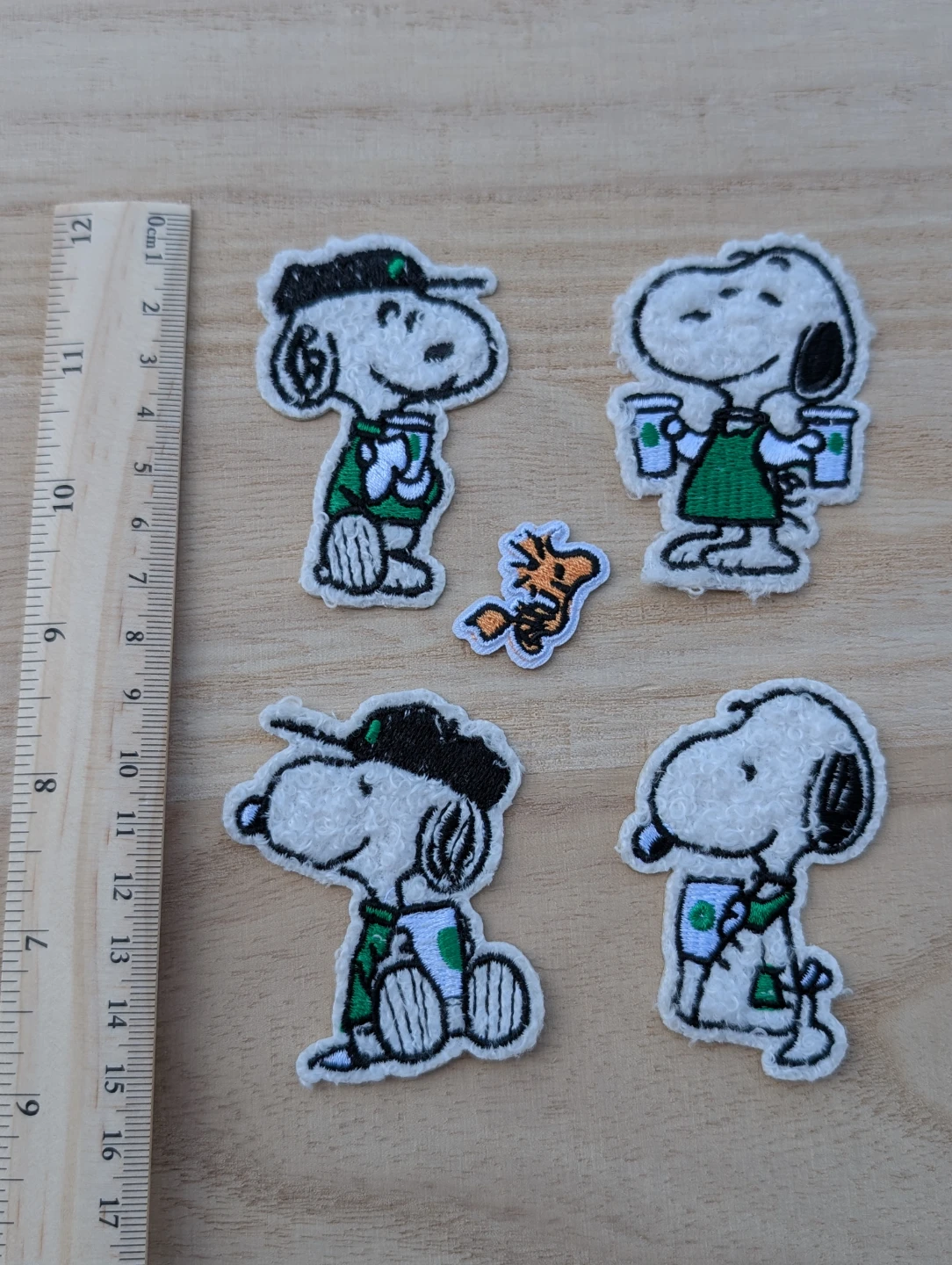 Snoopy Patches Set 5 pc set new without tag - photo 2
