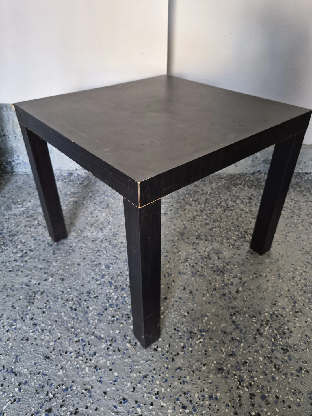 Dark Square Side Table