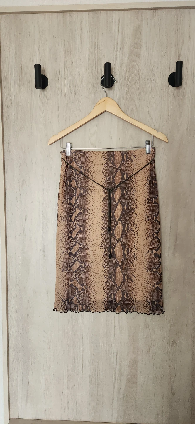 Midi Skirt - Snake Print size S