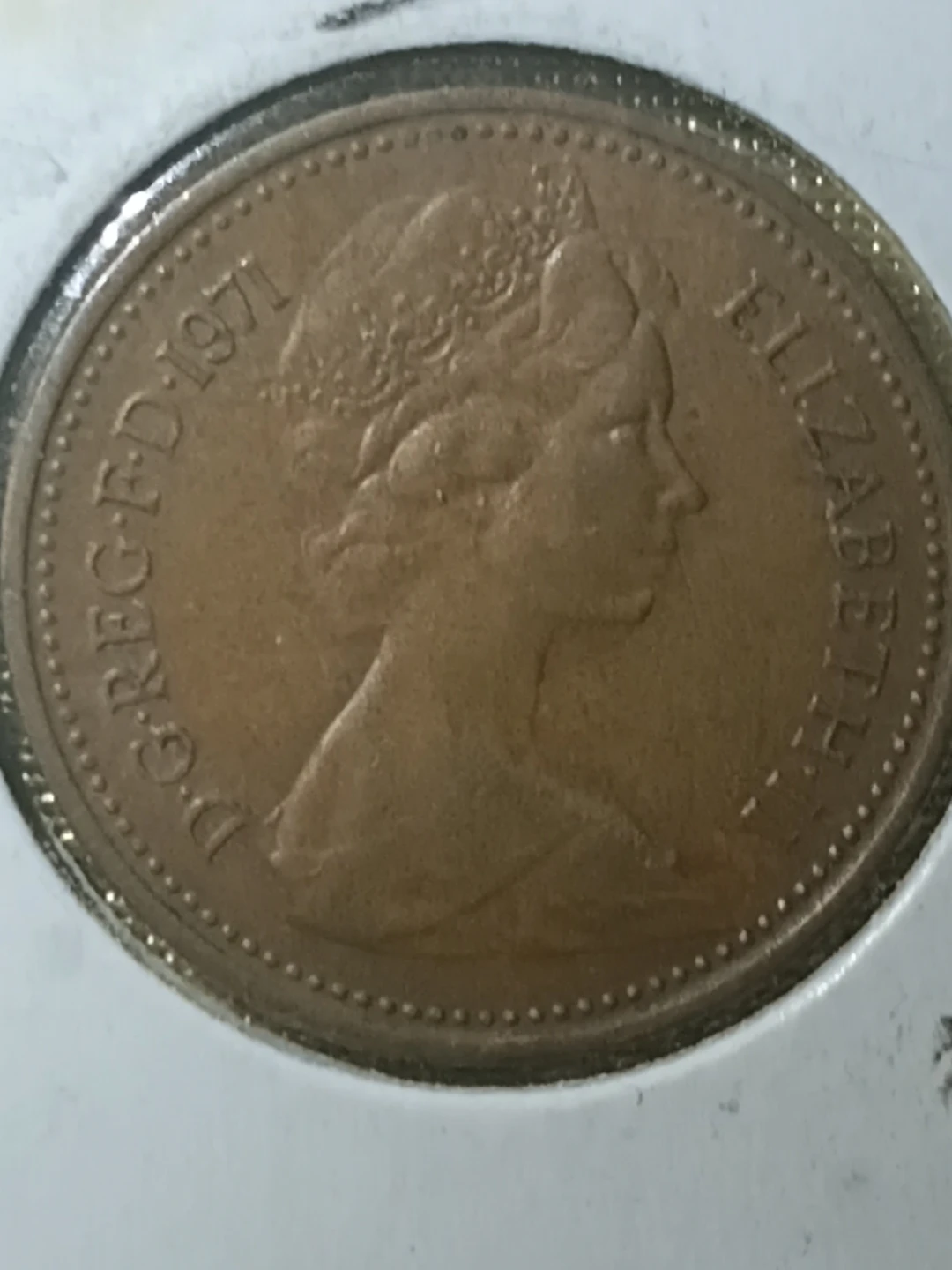 1971 One Penny Coin - Elizabeth II