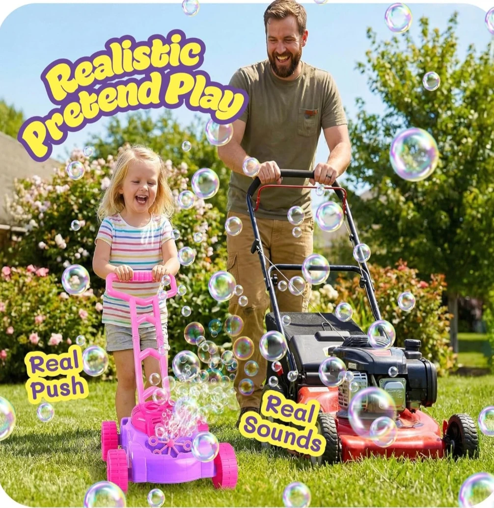 Kids Bubble Mower Toy - photo 4