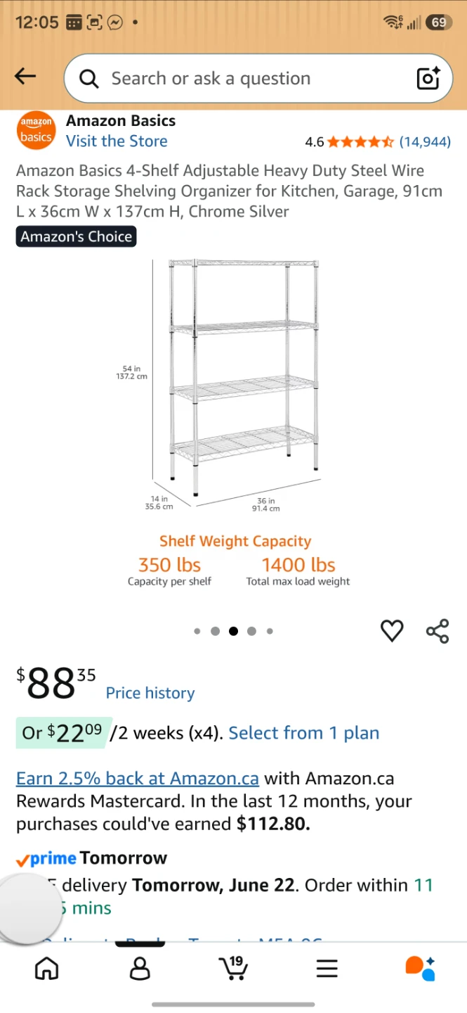4-Shelf Wire Rack Storage Shelving Organizer ⚽⚽ - photo 5