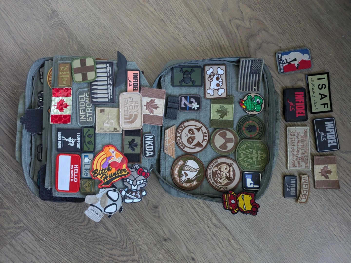 Morale Patch Display Case and Collection