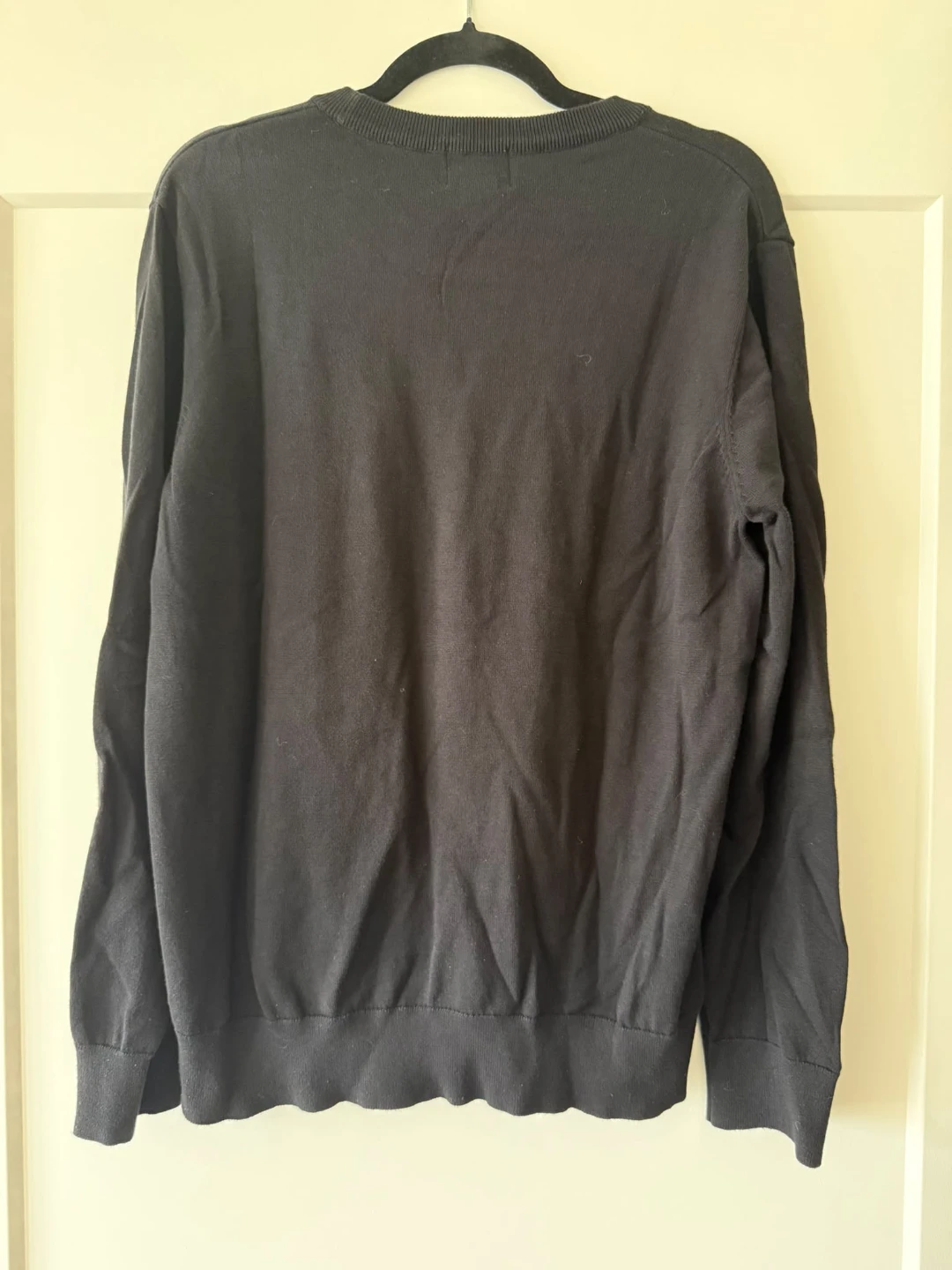 H&M Men's Black Cotton Sweater - XL - photo 3