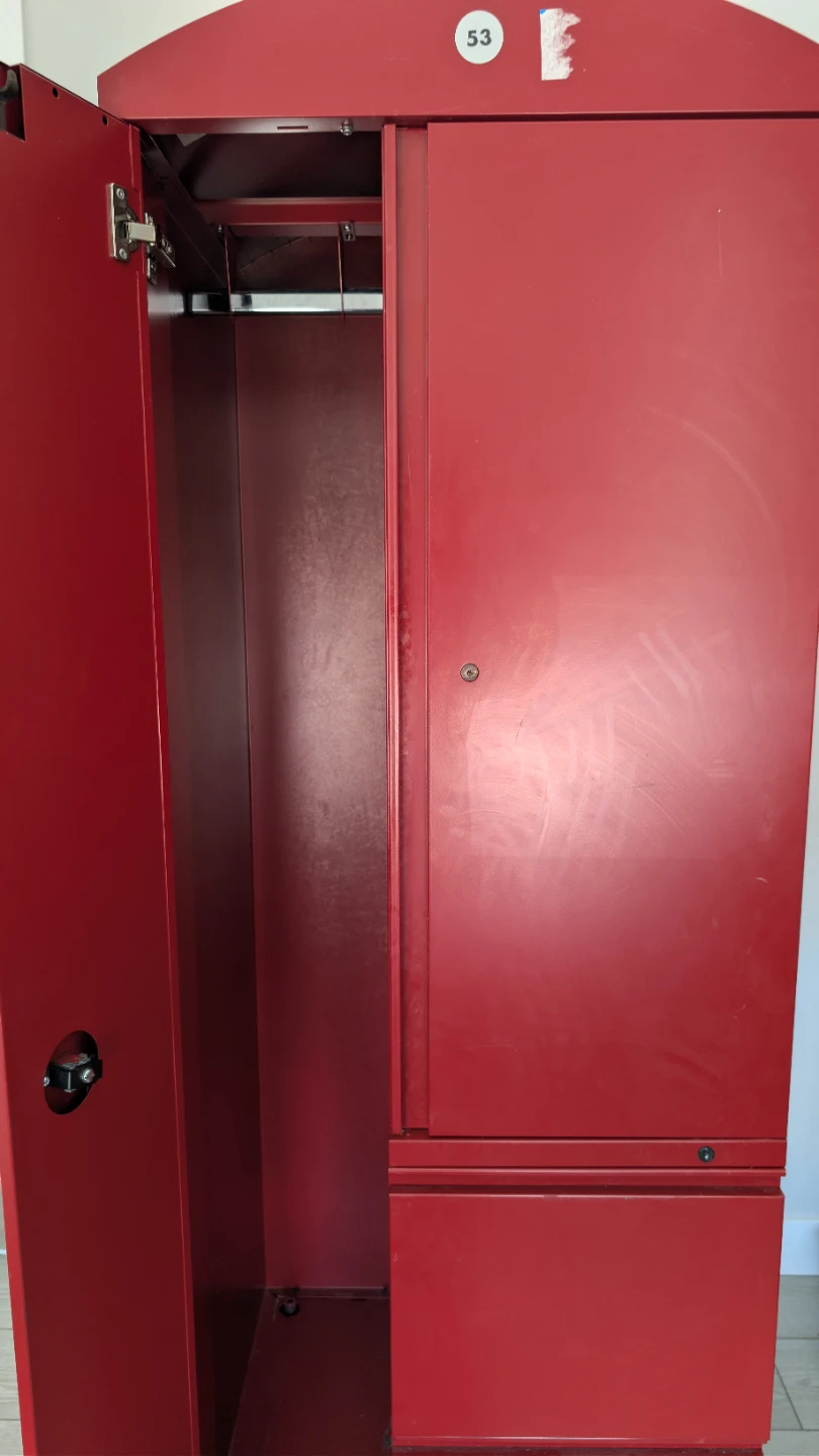 Red Metal Cabinet - photo 2