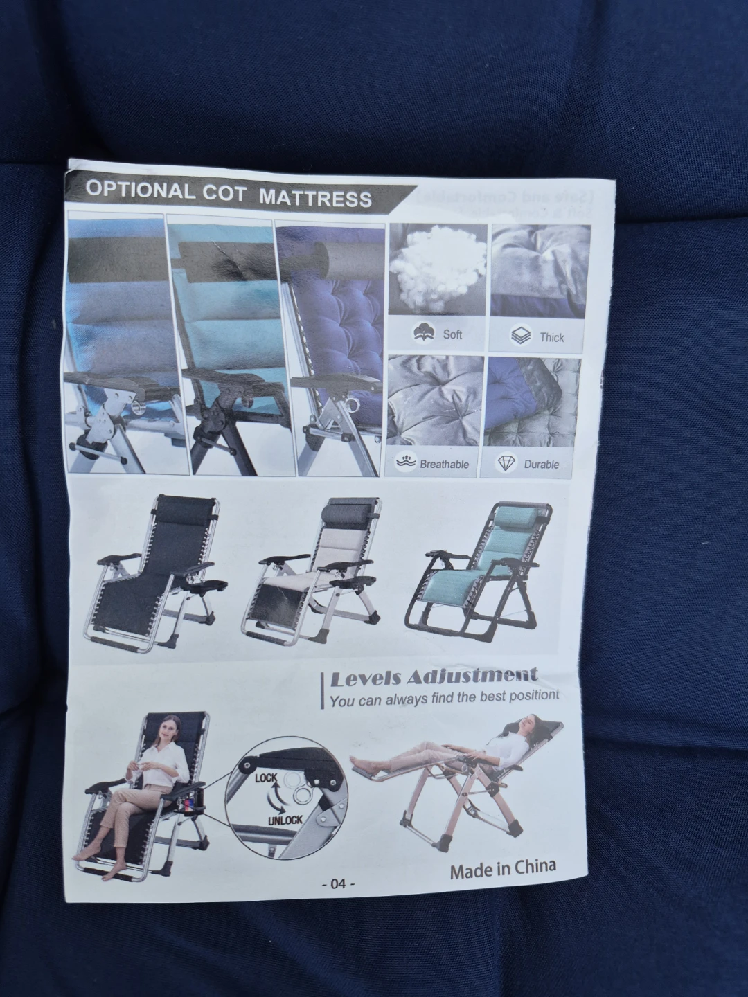 Zero Gravity Recliner Chair with Padded Cushion - photo 5