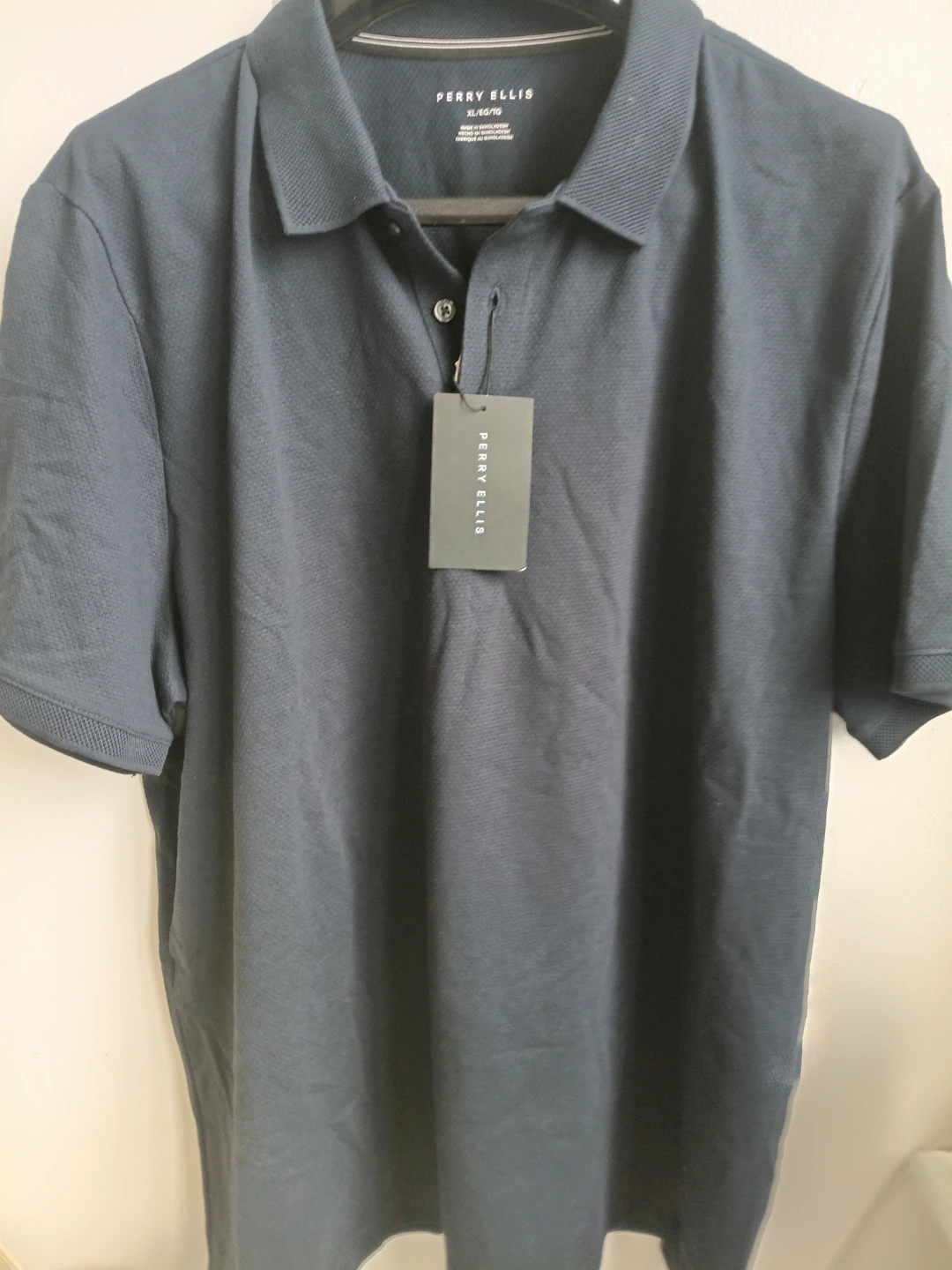 Perry Ellis Men's Polo Shirt - Dark Blue⚽️