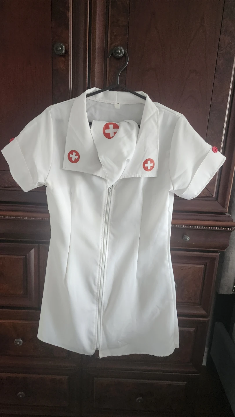 Women's Nurse Costume Dress-M - photo 3