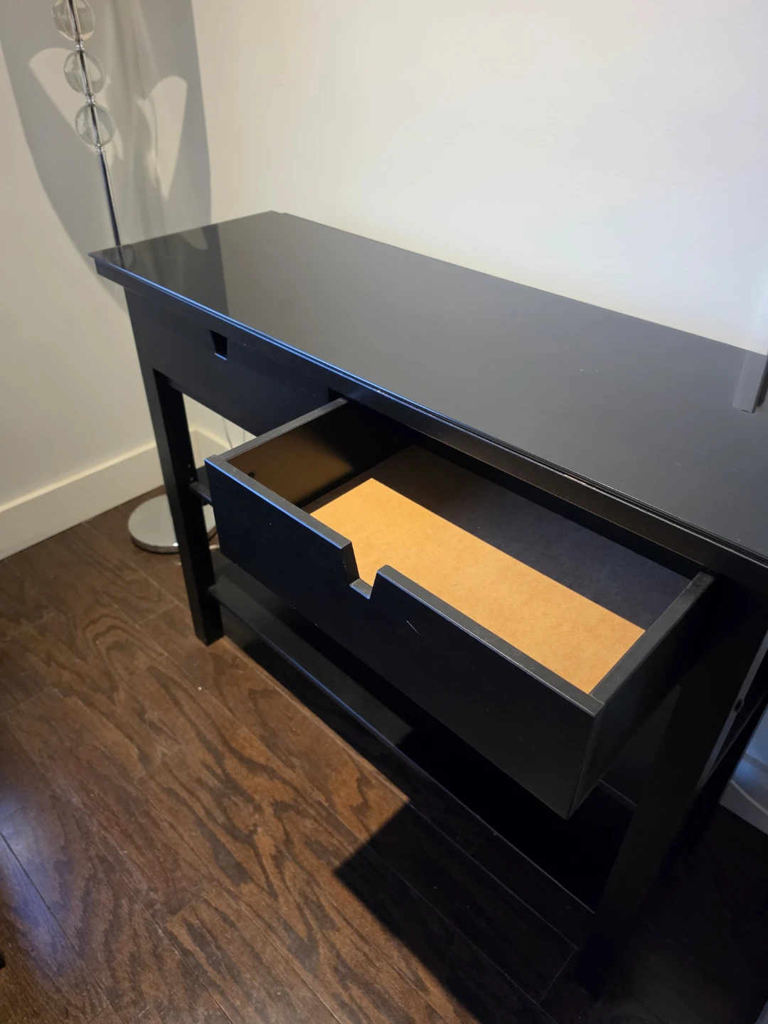 Ikea sideboard table with glasstop - $70 - photo 5