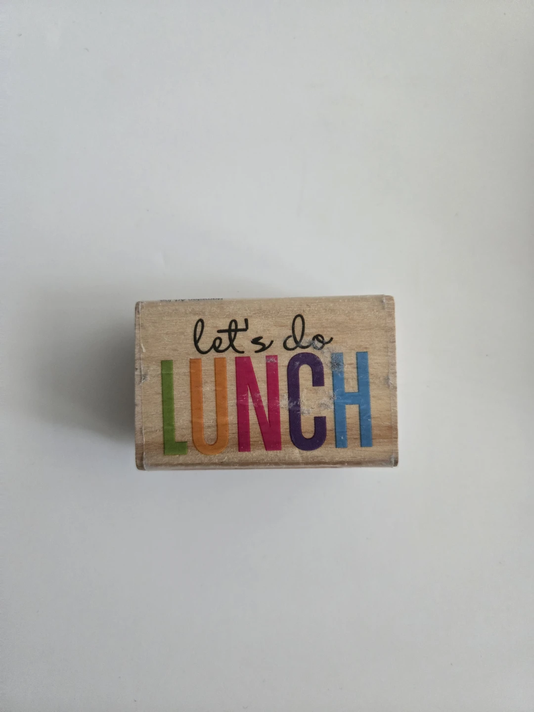 Let's Do Lunch Rubber Stamp ⚽️