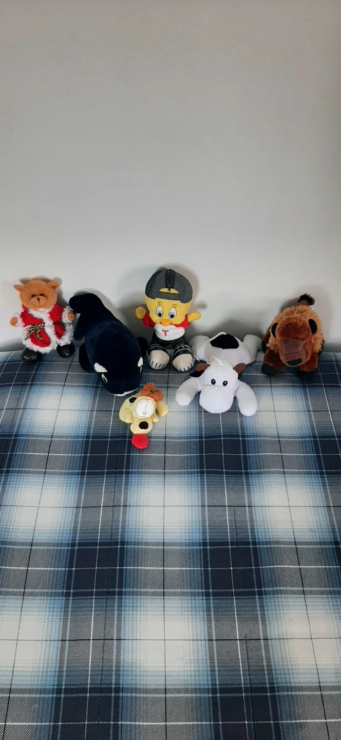 6 Assorted Plush Toys