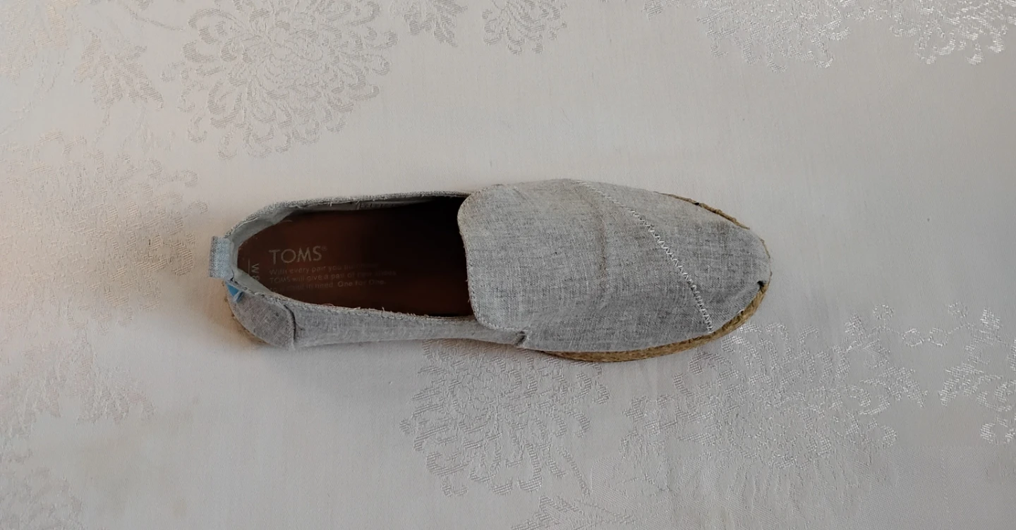 ⚽ Grey Organic Cotton Slip On Tom's - photo 2