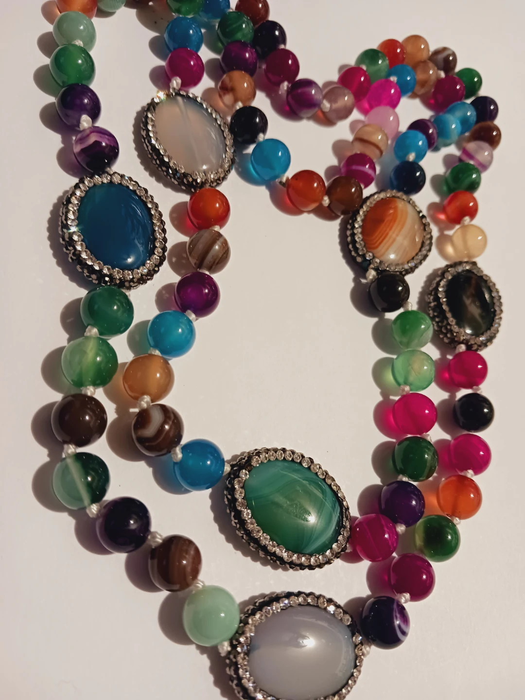 Gorgeous Genuine Agate Gemstones Necklace - photo 3