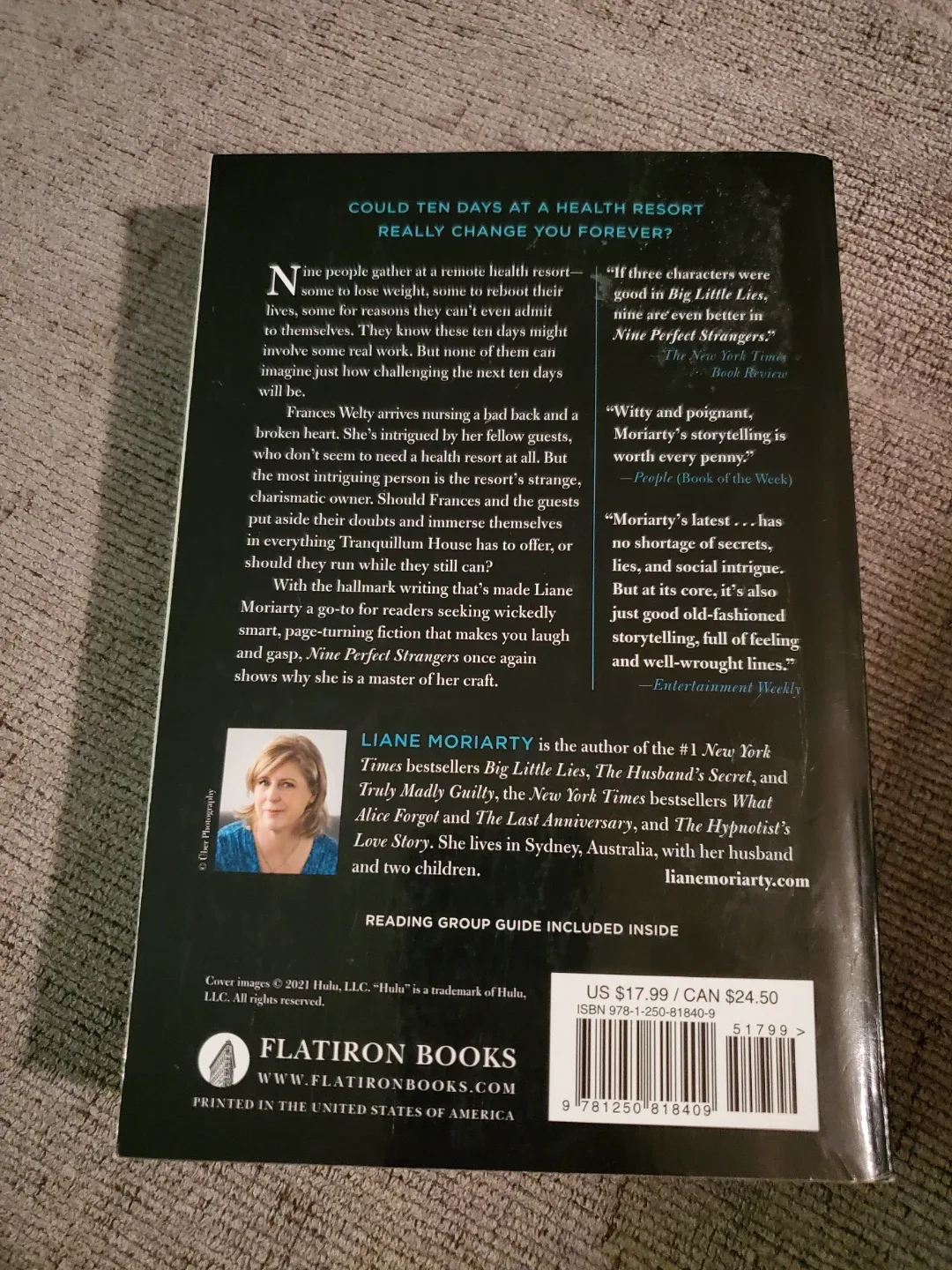 Nine Perfect Strangers by Liane Moriarty ⚽ - photo 2