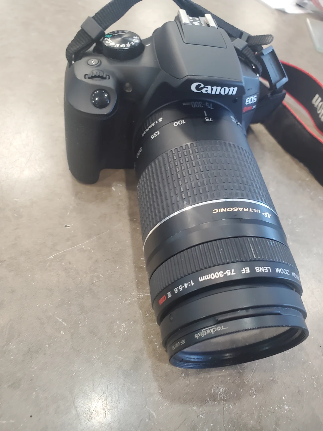 Canon EOS Rebel T6 DSLR Camera with EF 75-300mm Lens
