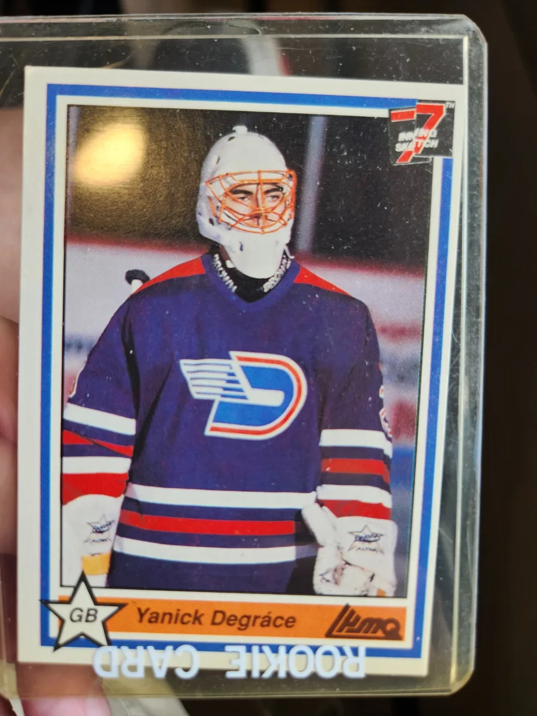 Yanick Degrace Rookie Card - 1990 Irving Sketch - photo 2
