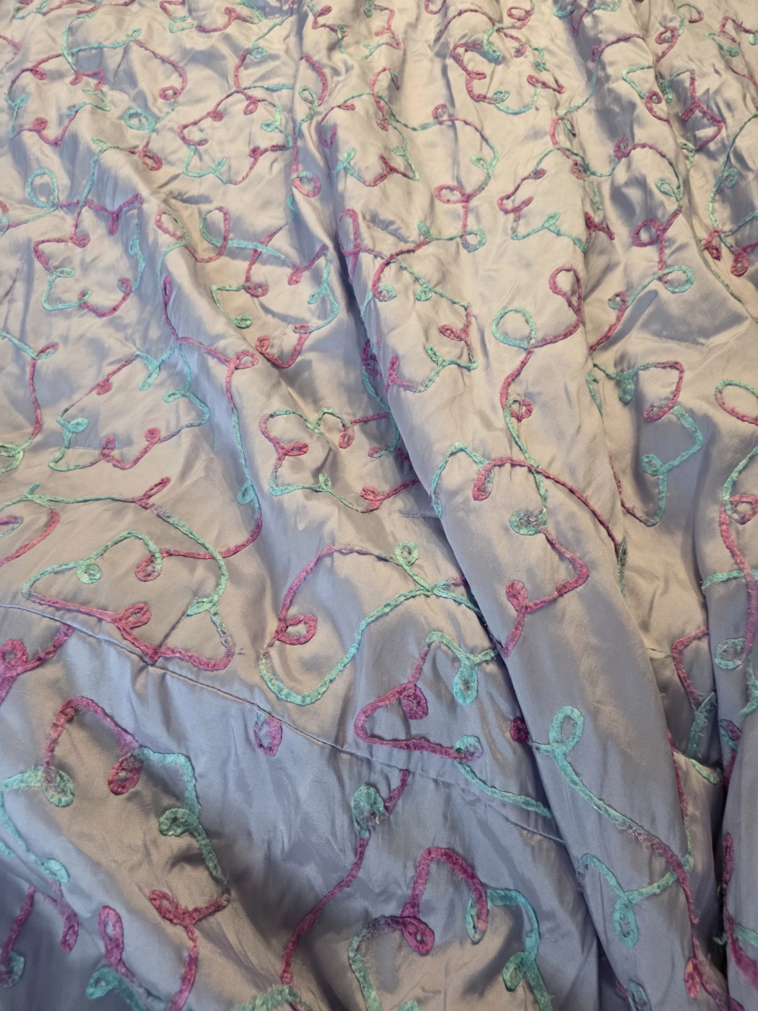 Purple Embroidered Blanket - photo 2