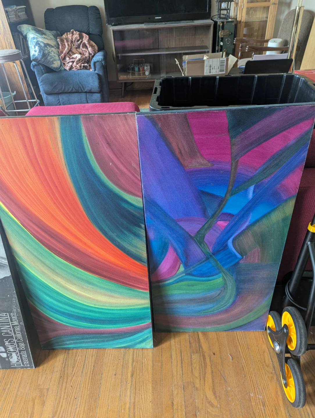 Abstract Art Paintings Set