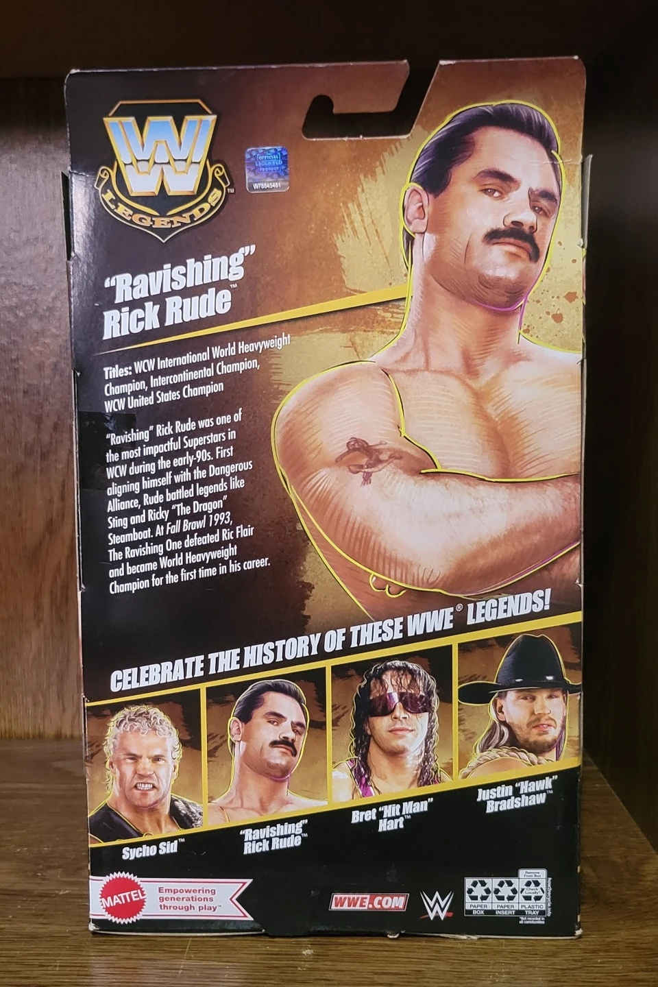 WWE "Ravishing" Rick Rude Elite Legends Series 25 Big Gold Chase - photo 2