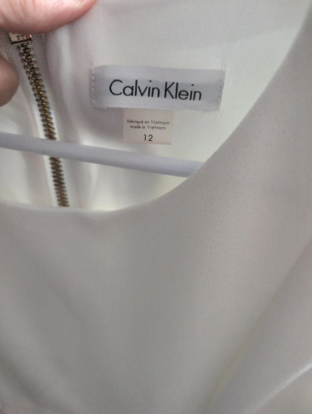 Calvin Klein White Sleeveless Sheath Dress - photo 2
