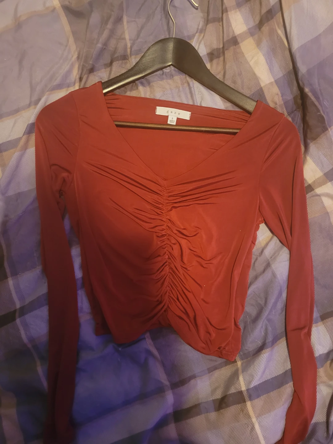 Gaze Long Sleeve Ruched Top