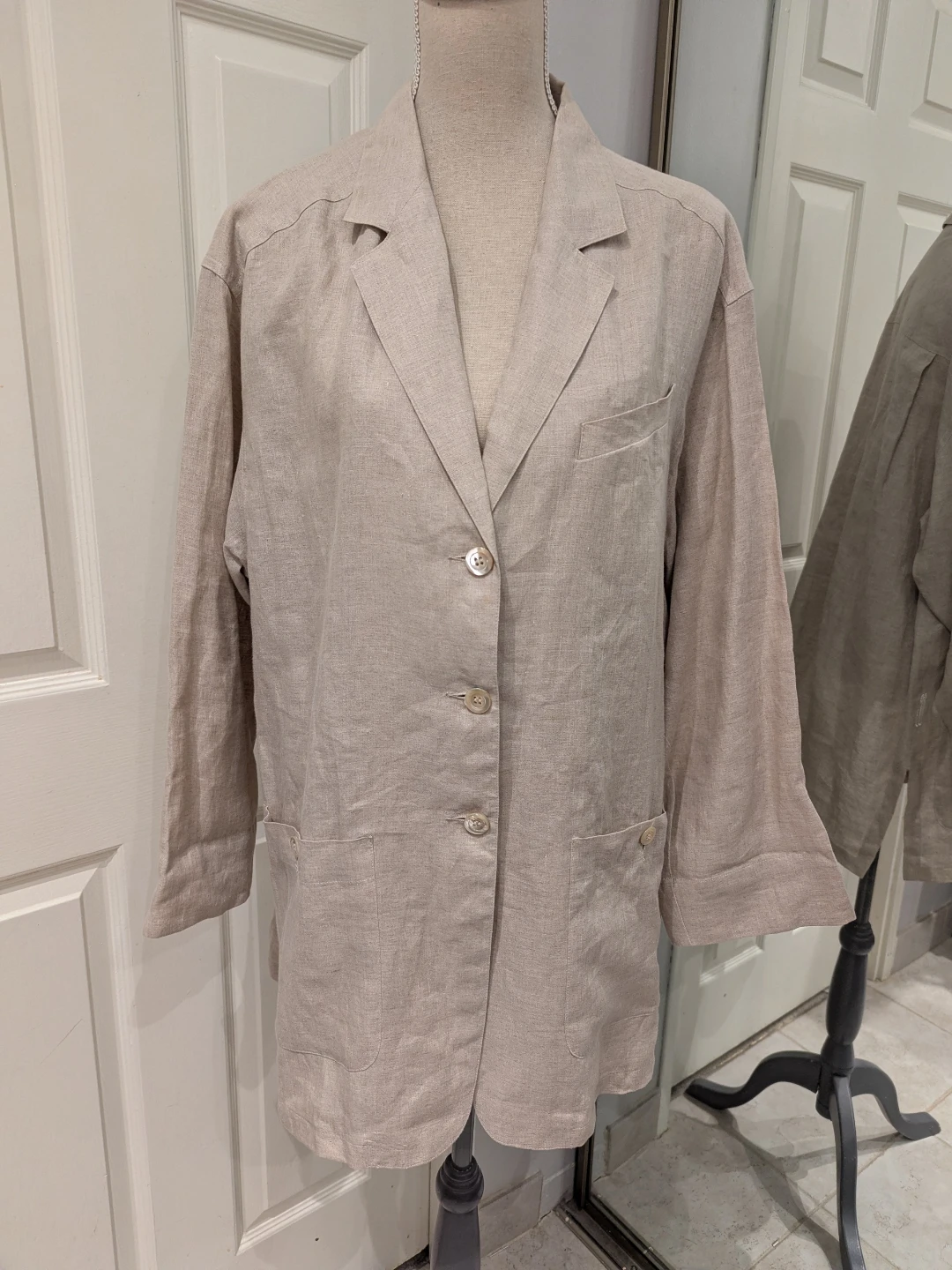 PENNYBLACK puro lino Linen Blazer Woman Large