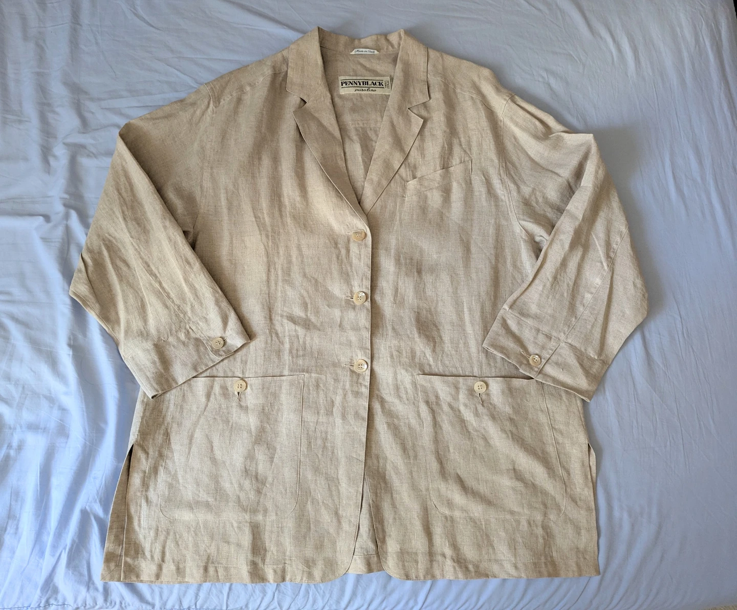 PENNYBLACK puro lino Linen Blazer Woman Large - photo 4