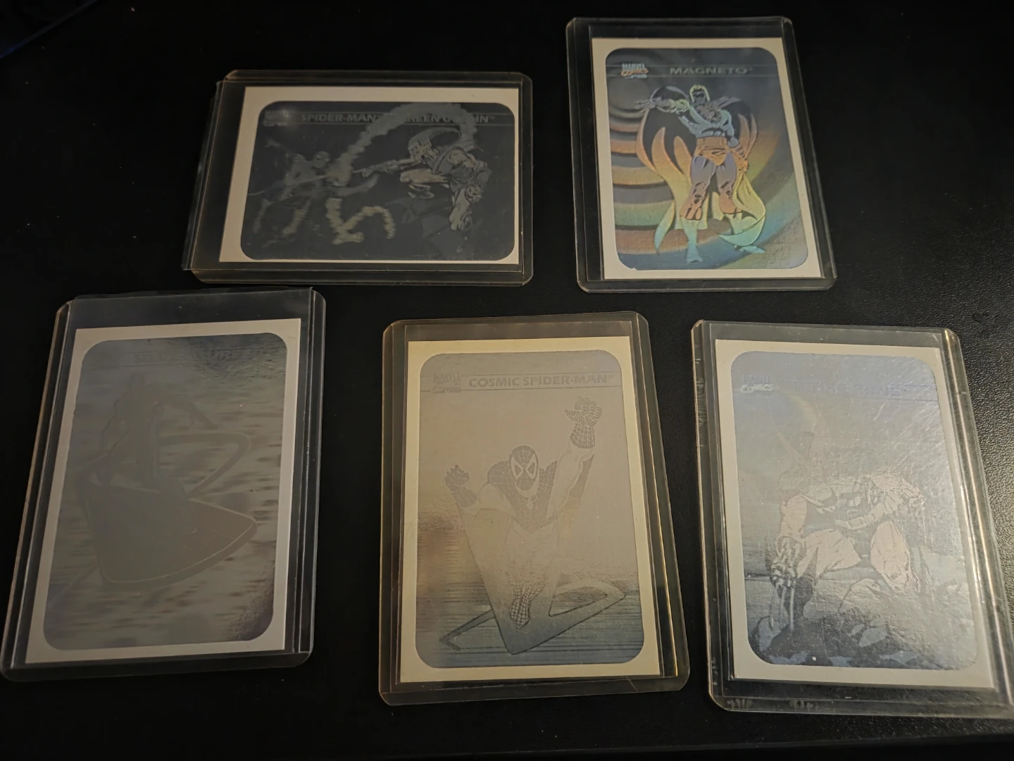 Marvel Hologram Cards - Spider-Man, Wolverine, Magneto & More