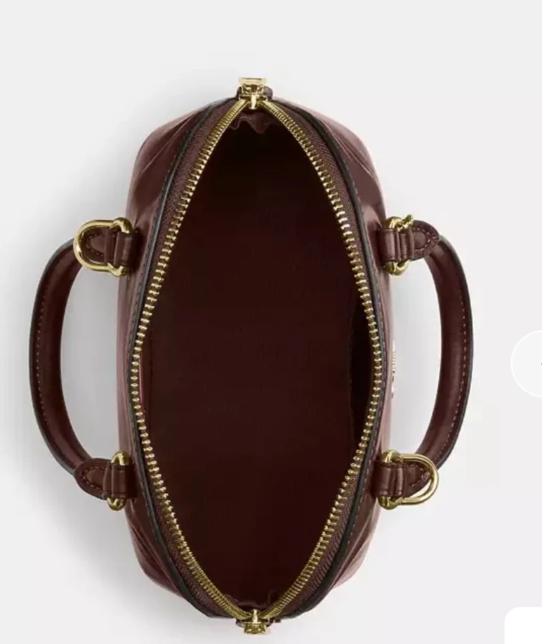 Coach Brown Leather Dome Satchel Bag - photo 3