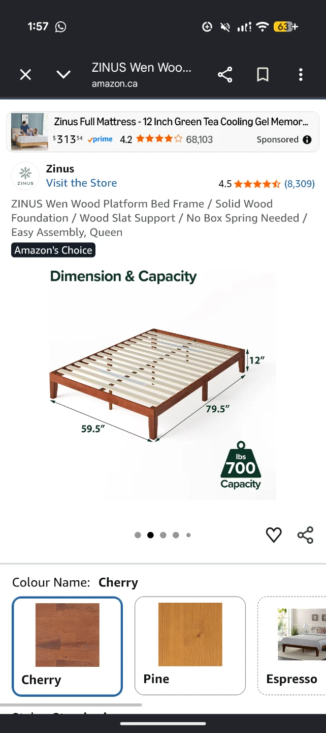 Full Queen Size Bed Set (Mattress + Bed + 2 Duvets + Pillow) - photo 5