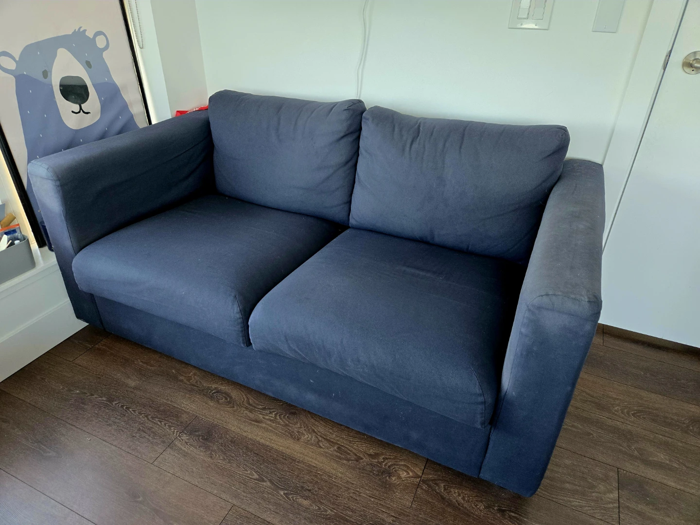 IKEA FINNALA Loveseat, Orsrsta black-blue - photo 5