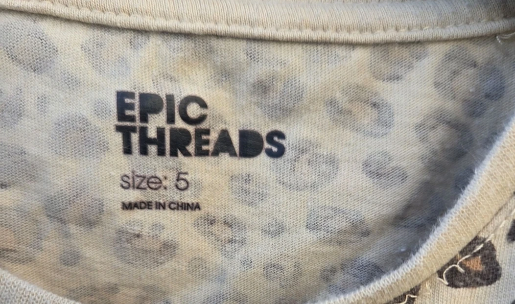 Epic Threads Girls Leopard Print T-Shirt Size 5 - photo 3