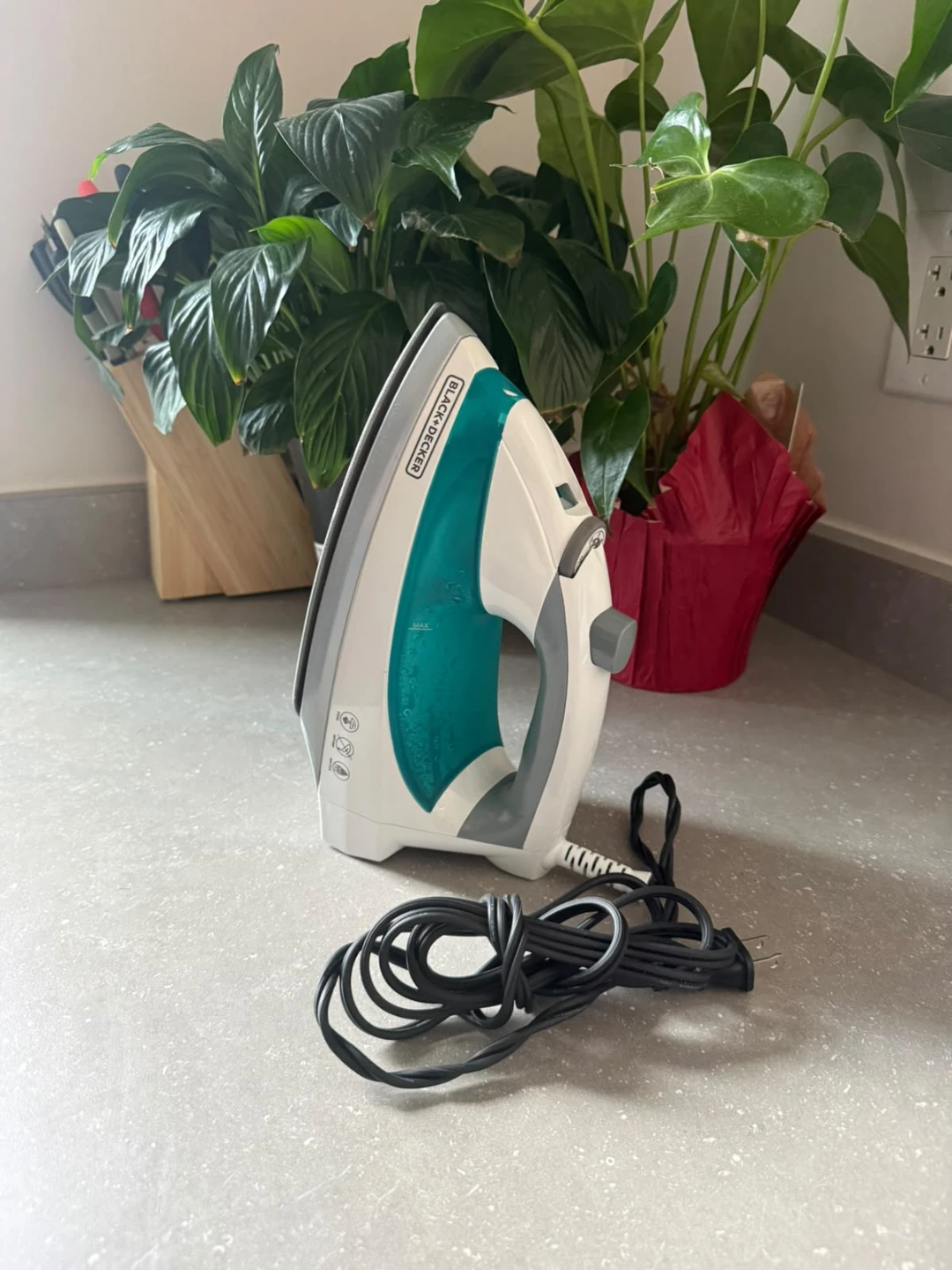 BLACK+DECKER Iron - White/Teal