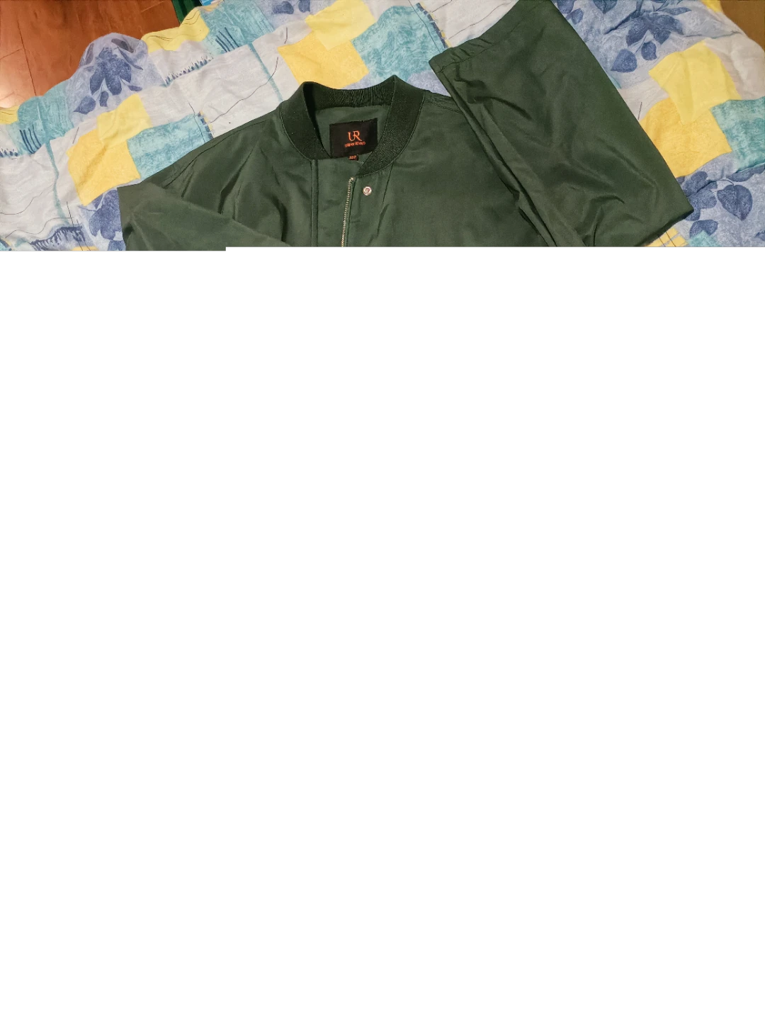 Urban Revivo Green Bomber Jacket