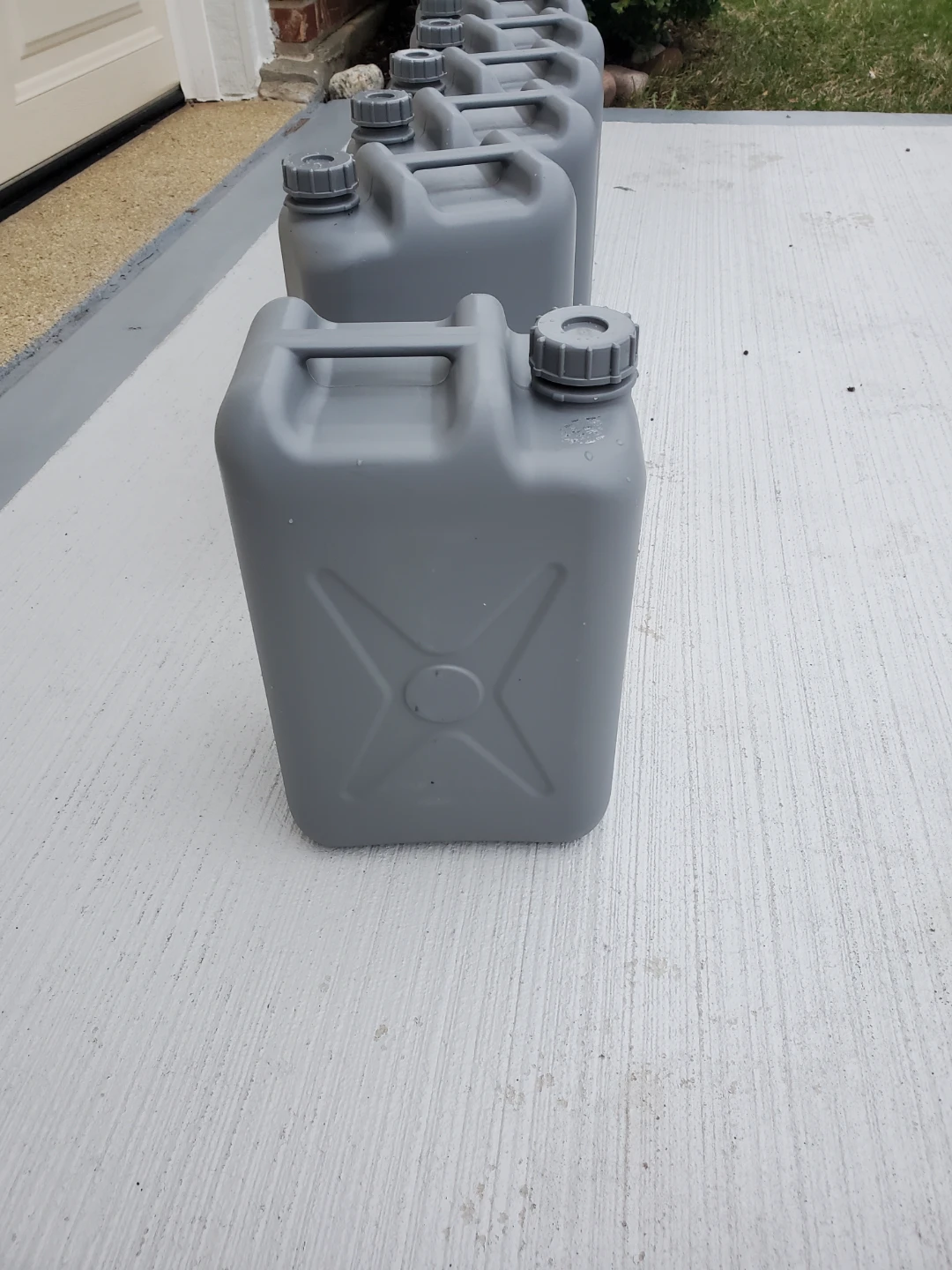 Gray Jerry Cans - Set of 8
