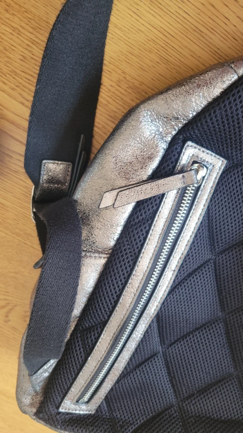 Silver Metallic Backpack with Pouch + Sequin Totebag - photo 4