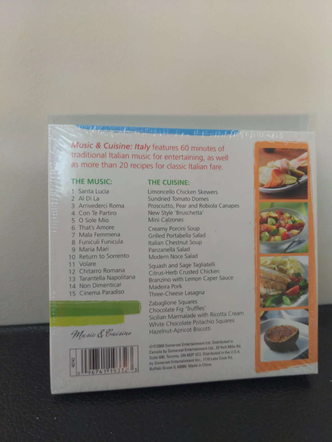 Music & Cuisine: Italy CD with 20 Recipes⚽ - photo 2