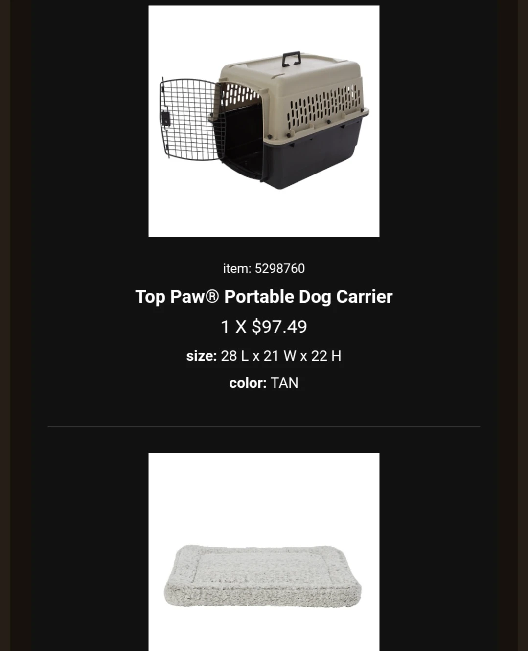Top Paw Portable Dog Carrier - photo 4